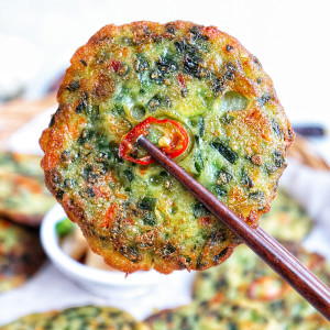 월남관 수제 오징어부추전 1kg